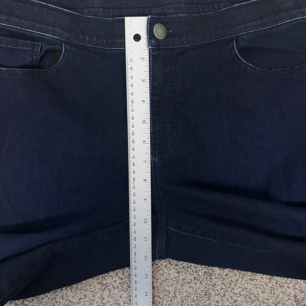 J.Jill Womens 16 Coastal Minimalist Staple Classic Stretchy Dark Denim Leggings - Picture 11 of 13